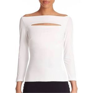 Chiara Boni La Petite Robe Katy Slit-Front Top size 4